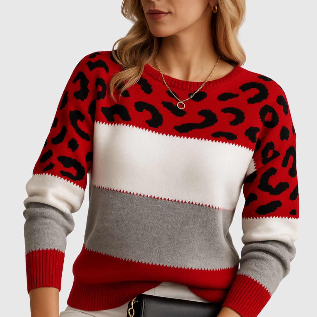 Aurora - Casual Leopard Sweater