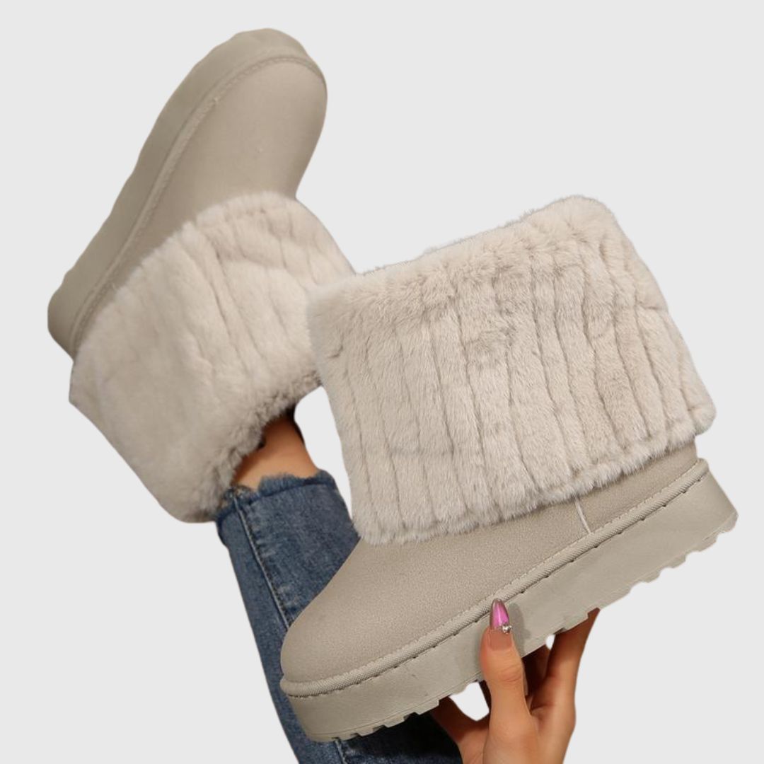 WILLOW™ - Stylish Fluffy Faux Lined Snow Boots for Winter Wear