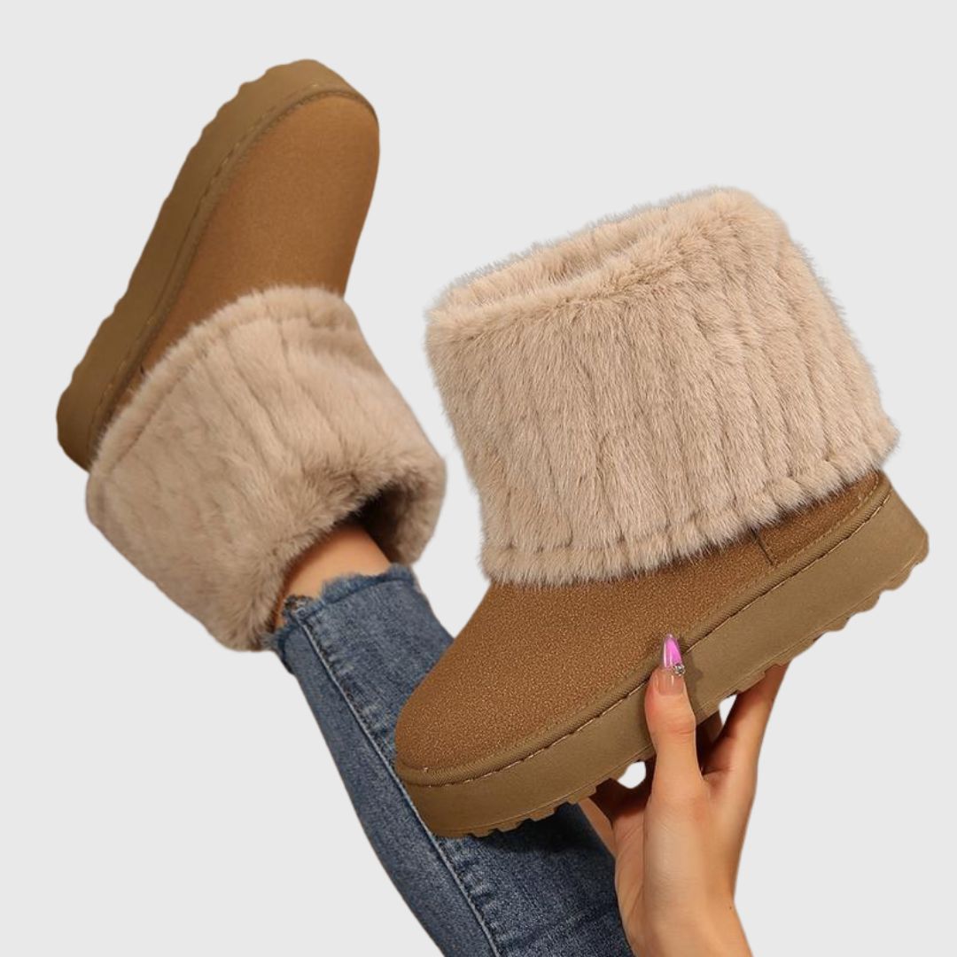 WILLOW™ - Stylish Fluffy Faux Lined Snow Boots for Winter Wear