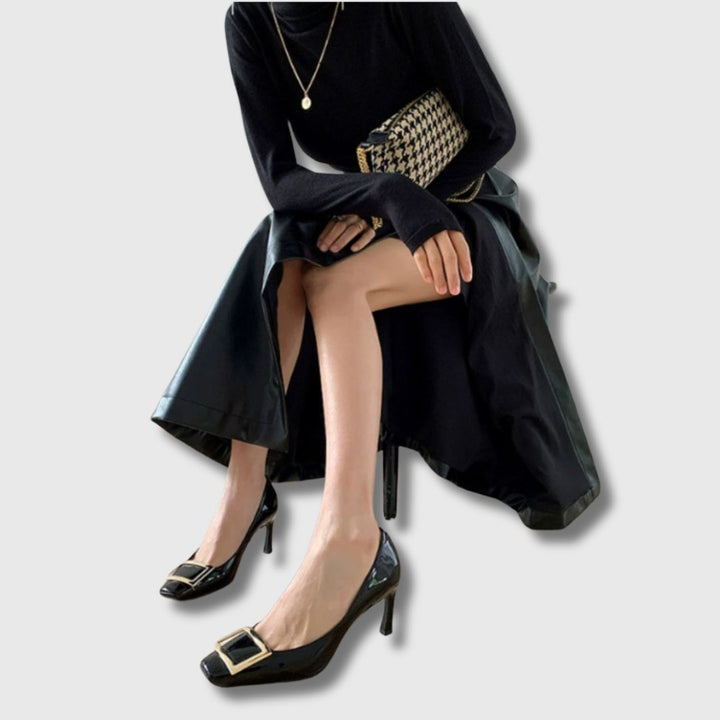 Teona - Square Toe Heels