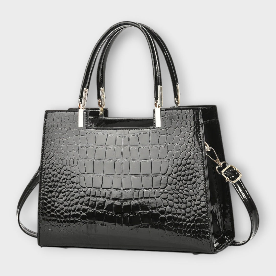 Aurora - Shiny Crocodile Pattern Handbag