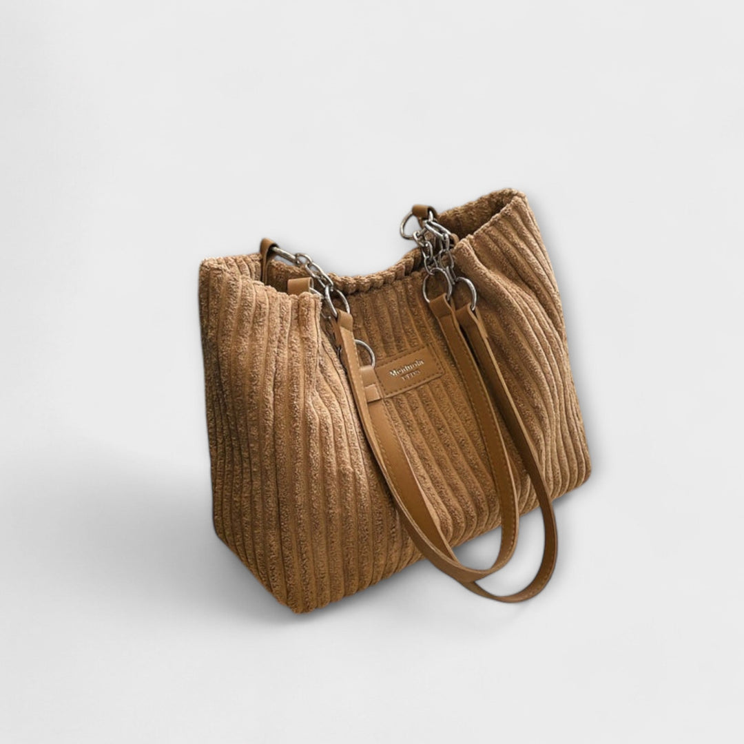 Aurora - Soft Cord Shoulder Bag