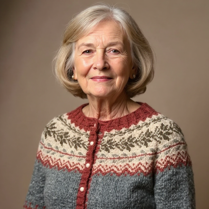 Jessica - Vintage Island Knit Cardigan